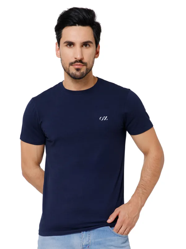 OXYZONE_Solid_Crew_Neck_T-Shirt_for_Men_Half_Sleeve_Breathable,_Comfortable_Solid_Tees_for_Casual_Wear
