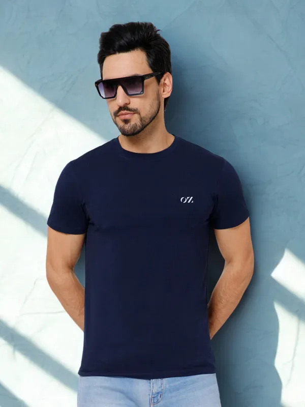 OXYZONE_Solid_Crew_Neck_T-Shirt_for_Men_Half_Sleeve_Breathable,_Comfortable_Solid_Tees_for_Casual_Wear