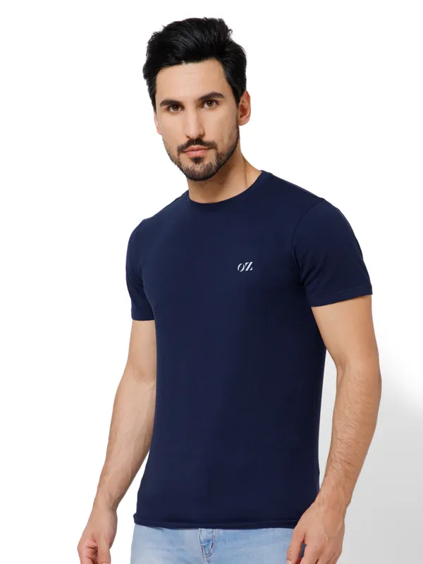 OXYZONE_Solid_Crew_Neck_T-Shirt_for_Men_Half_Sleeve_Breathable,_Comfortable_Solid_Tees_for_Casual_Wear