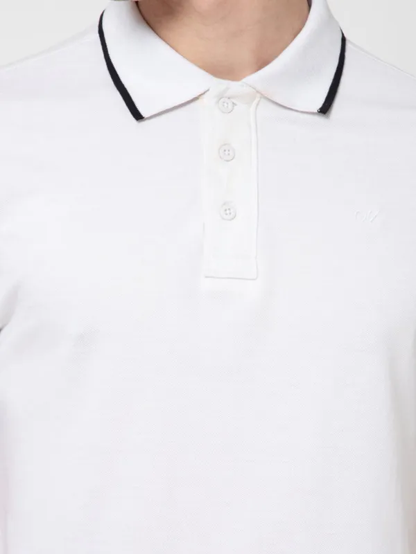 OXYZONE_Solid_Cotton_Polo_T_Shirt_for_Men,_Half_Sleeve_Tees,_Slim_Fit_Casual_Mens_Polo_Tshirt,_Everyday_Wear_Soft_&_Breathable_Fabric_Cotton_T-Shirt_for_Man
