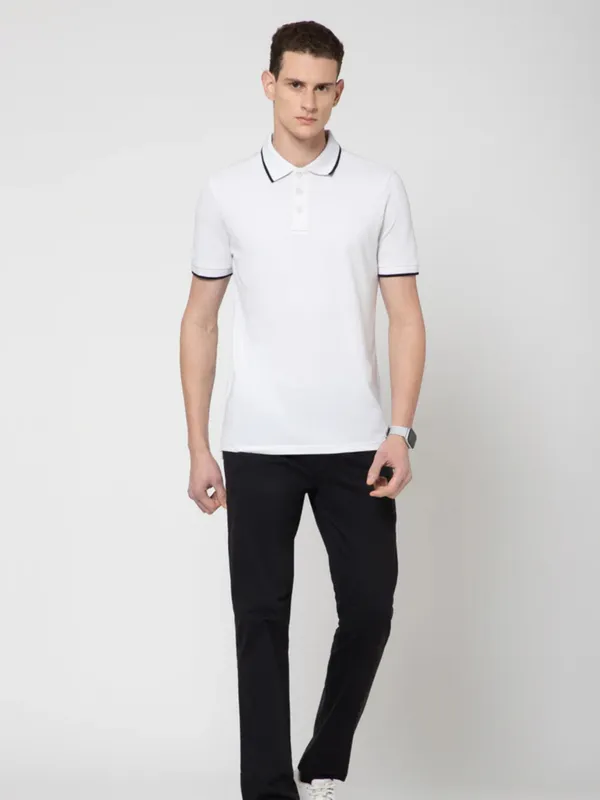 OXYZONE_Solid_Cotton_Polo_T_Shirt_for_Men,_Half_Sleeve_Tees,_Slim_Fit_Casual_Mens_Polo_Tshirt,_Everyday_Wear_Soft_&_Breathable_Fabric_Cotton_T-Shirt_for_Man