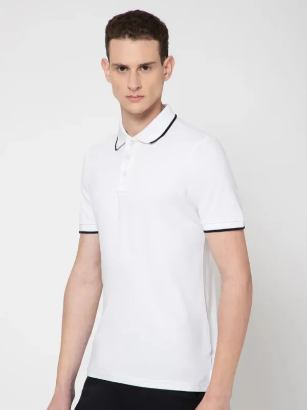 OXYZONE_Solid_Cotton_Polo_T_Shirt_for_Men,_Half_Sleeve_Tees,_Slim_Fit_Casual_Mens_Polo_Tshirt,_Everyday_Wear_Soft_&_Breathable_Fabric_Cotton_T-Shirt_for_Man