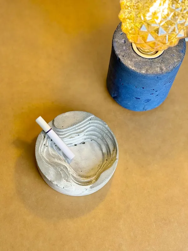 Muralla_Roja_Concrete_Cement_Ashtray_|_Marble_|_11.9W_X_3H_Cm