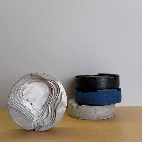 Muralla_Roja_Concrete_Cement_Ashtray_|_Marble_|_11.9W_X_3H_Cm