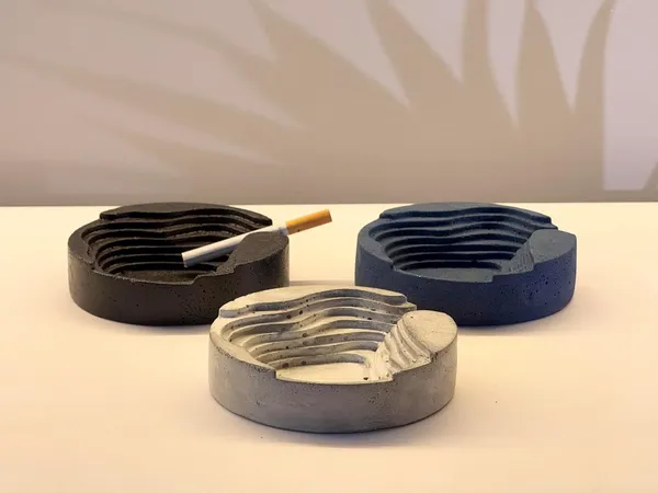 Muralla_Roja_Concrete_Cement_Ashtray_|_Marble_|_11.9W_X_3H_Cm