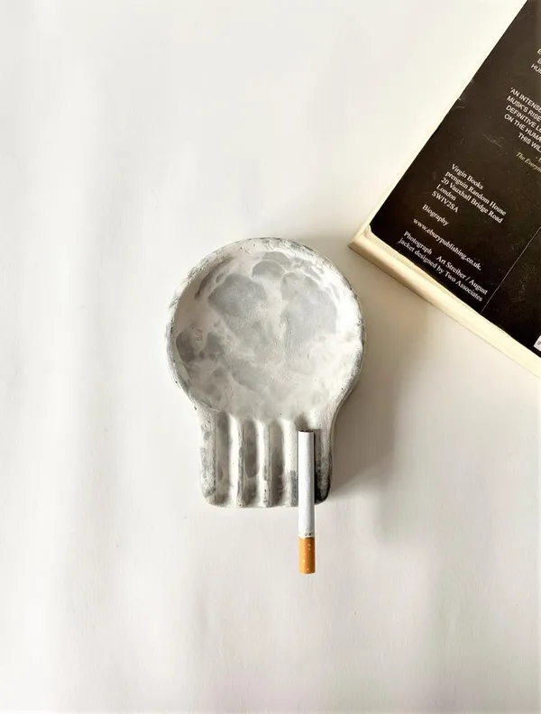 Ashcrash_Concrete_Ashtray_|_Marble_|_9.8L_X_12.9W_X_2.2H_Cm