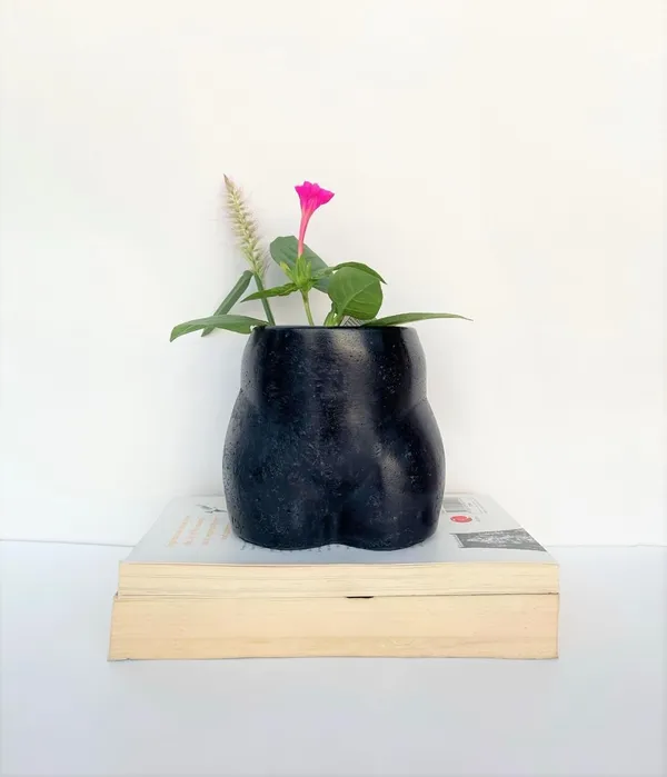 Black_Concrete_Decorative_Planter_Organizer_|_7.6L_X_10.1W_X_10.6H_Cm