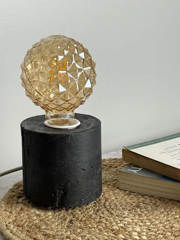 Cappadocia_Concrete_Table_Lamp_with_LED_Designer_Bulb_|_Black_|_10W_X_8H_Cm
