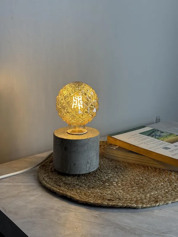 Cappadocia_Concrete_Table_Lamp_with_LED_Designer_Bulb_|_Grey_|_10W_X_8H_Cm