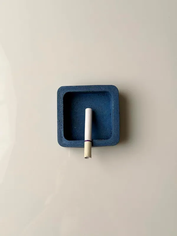 Ashblock_Concrete_Cement_Ashtray_|_Blue_|_22L_X_22W_X_7H_Cm
