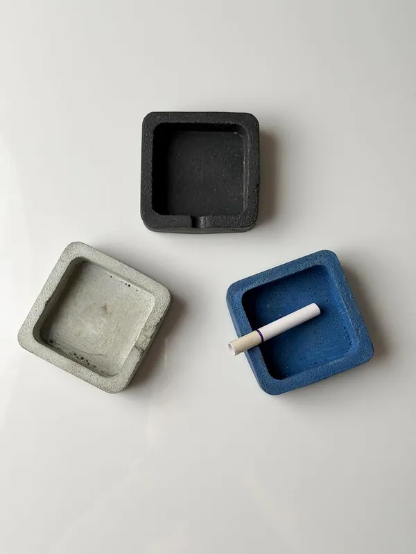 Ashblock_Concrete_Cement_Ashtray_|_Blue_|_22L_X_22W_X_7H_Cm