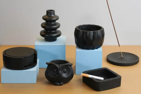 Bubo_The_Owl_Concrete_Succulent_Planter_|_Black_|_6.35H_X_6.35W_Cm