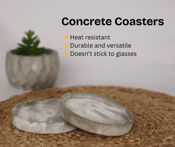 Rustic_Concrete_Coasters_|_Round_|_Grey_|_Set_of_2_|_9.9W_X_1H_Cm