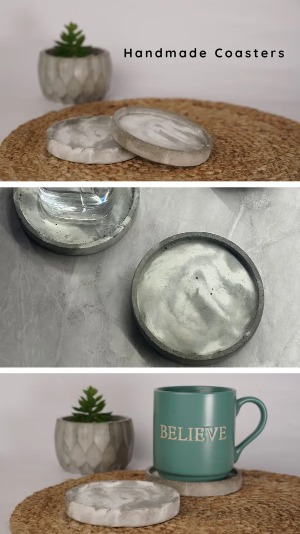 Rustic_Concrete_Coasters_|_Round_|_Grey_|_Set_of_2_|_9.9W_X_1H_Cm
