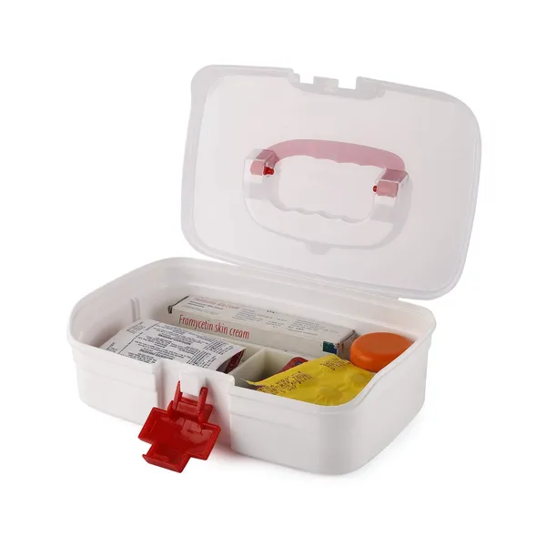 Traveler_Medical_Box_With_Secure_Lock_|_Portable_First_Aid_Storage_Organizer_For_Home,_Office_&_Travel_|_Multi-Compartment_Medicine_Box_For_Pills_(White)_Pack_Of_1_Pcs