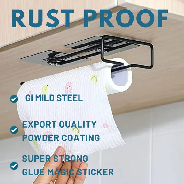 Multi_Purpose_Glass_Holder_-_Drill_Free_Self-Adhesive_Wall_Mount_With_Super_Glue_Technology,_Easy_To_Install,_Space-Saving_Organizer_For_Kitchen_(Black)_Pack_Of_1_Pcs