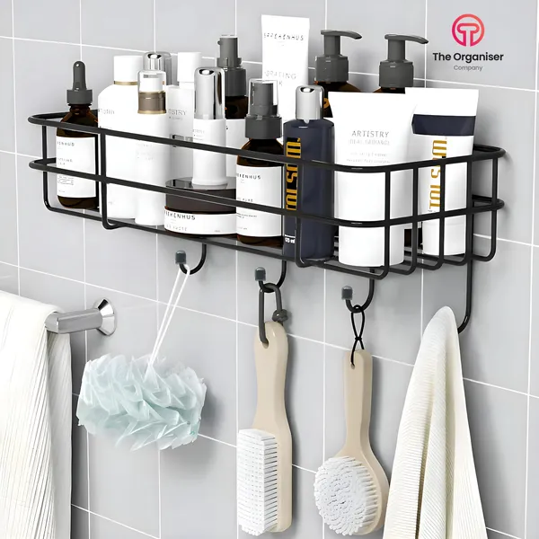 Self-Adhesive_Hook_Shelf_No_Drilling_Multipurpose_Organizer_Suitable_For_Bathroom_Kitchen_(Black)_Pack_Of_1_Pcs