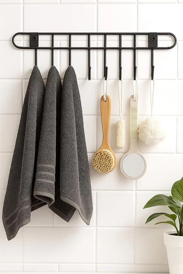 Multi_Purpose_Kitchen_Hook,_Drill_Free_Super_Glue_Technology,_Wall_Mount_With_11_Hooks_Suitable_For_Kitchen_Utensil_,_Wardrobes_|_Bathroom,_Cloth_Hanger_38_x_12_x_3_Cm