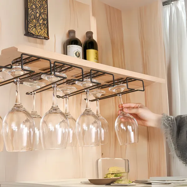 Multi_Purpose_Glass_Holder_-_Drill_Free_Self-Adhesive_Wall_Mount_With_Super_Glue_Technology,_Easy_To_Install,_Space-Saving_Organizer_For_Kitchen_(Black)_Pack_Of_2_Pcs