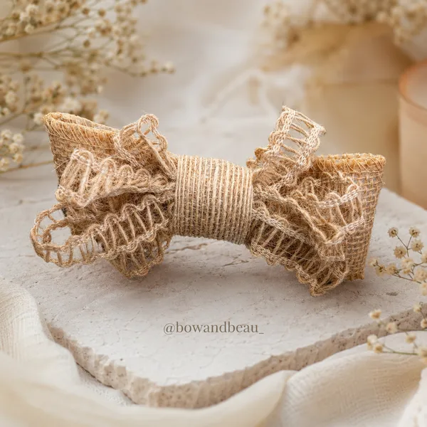 Handcrafted_Rustic_Jute_Hair_Bow_Clip_for_Girls_&_Women