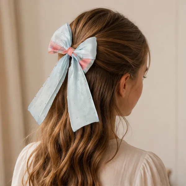 Pastel_Blue_Organza_Hair_Bow_with_Rhinestone_Detailing