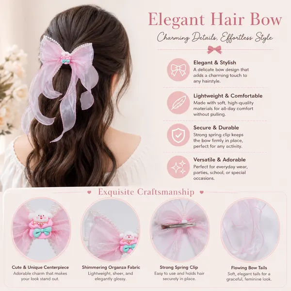 Premium_Pink_Organza_Pearl_Hair_Bow_Clip_for_Girls_&_Women_|_Cute_Cartoon_Charm_Long_Tail_Ribbon_Bow_|_Elegant_Hair_Accessory_for_Parties,_Daily_Wear_&_Special_Occasions