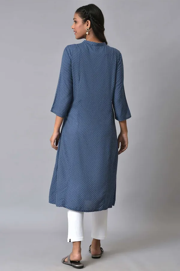Blue_Viscose_Rayon_Self_Design_Regular_Kurta_For_Women