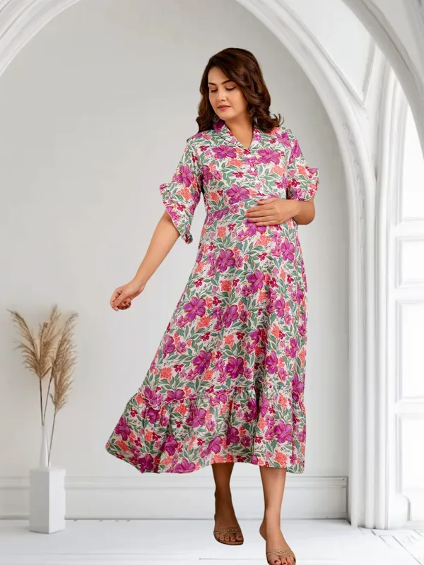 Pink_Pure_Cotton_Floral_Print_Regular_Dress_For_Women