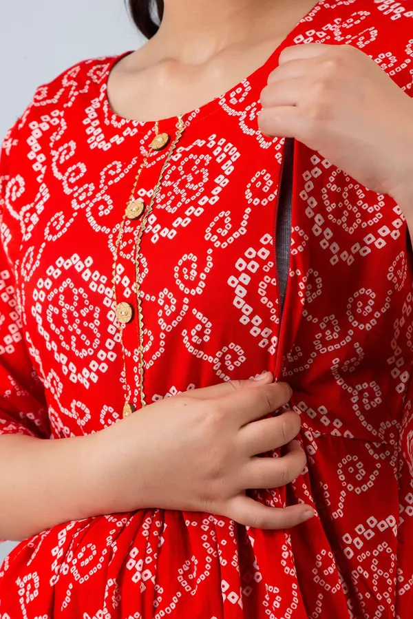 Red_Cotton_Blend_Regular_Gown_For_Women