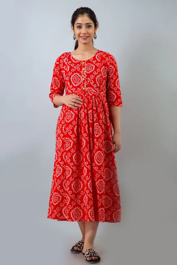 Red_Cotton_Blend_Regular_Gown_For_Women