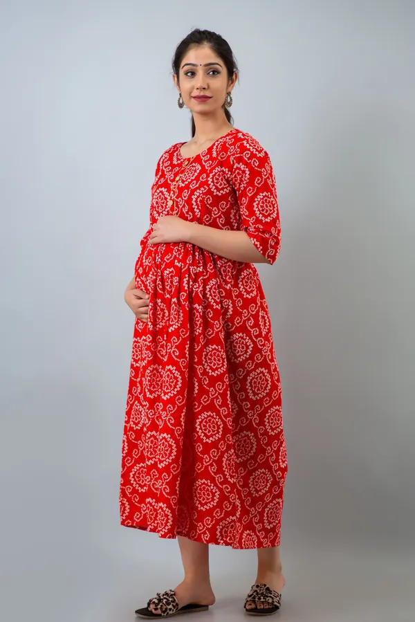 Red_Cotton_Blend_Regular_Gown_For_Women