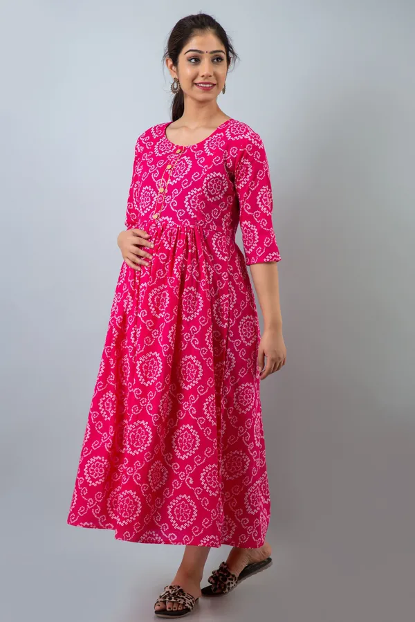Pink_Cotton_Blend_Printed_Regular_Kurta_For_Women