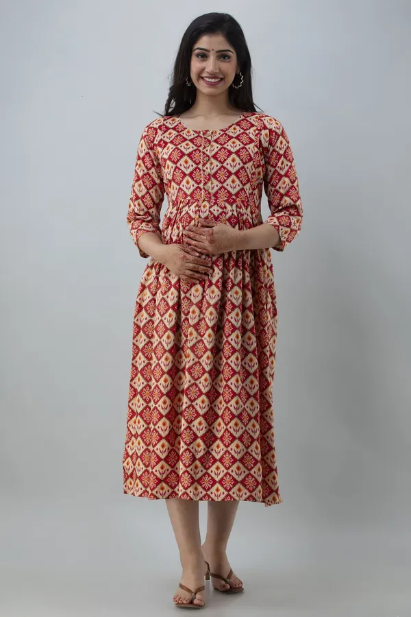Red_Viscose_Rayon_Regular_Gown_For_Women
