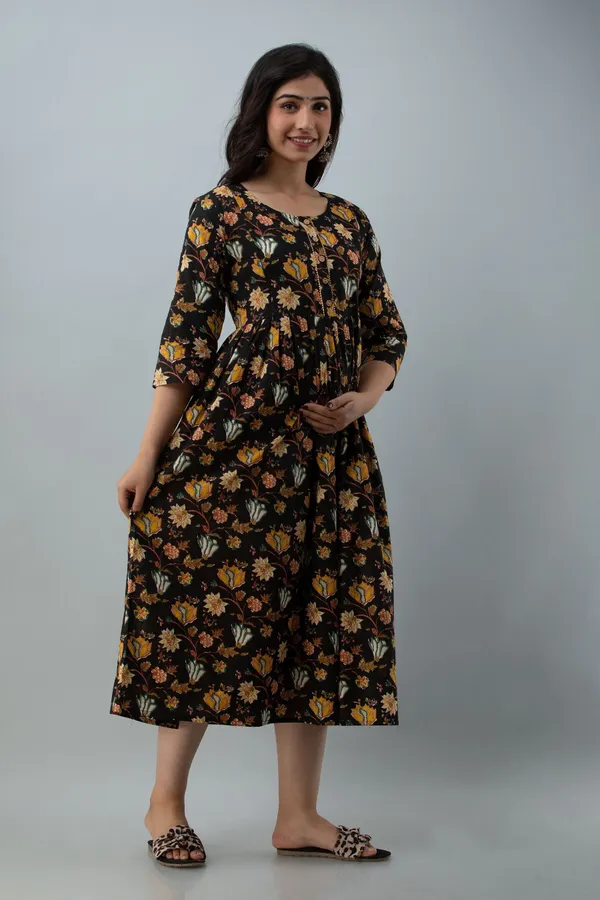 Multicolor_Cotton_Blend_Regular_Gown_For_Women