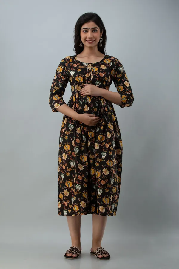 Multicolor_Cotton_Blend_Regular_Gown_For_Women