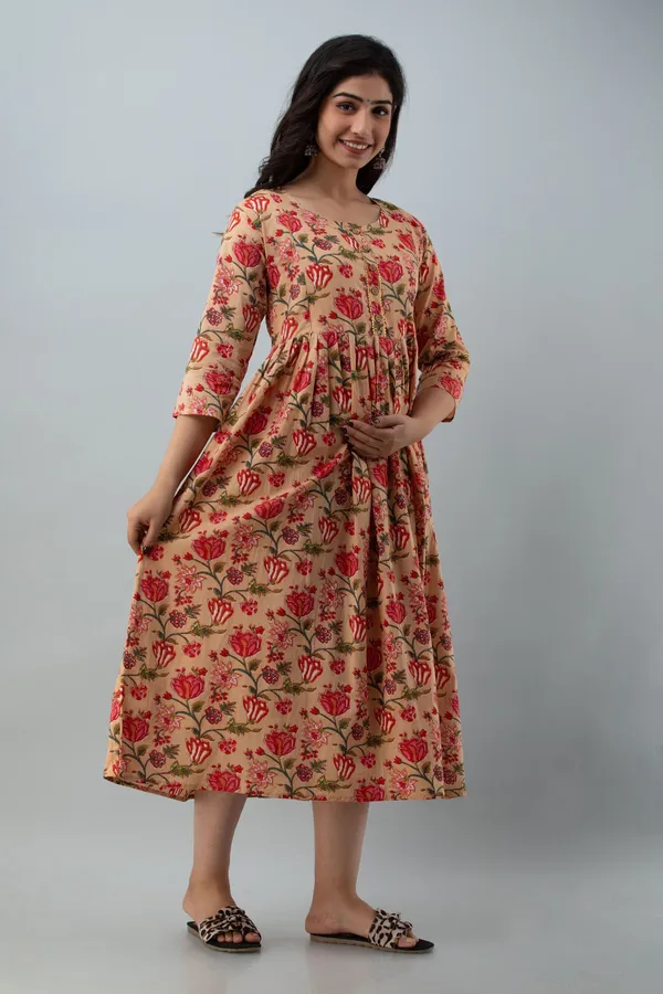 Multicolor_Cotton_Blend_Regular_Gown_For_Women