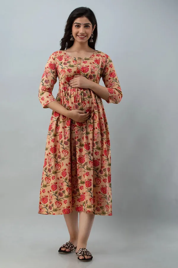 Multicolor_Cotton_Blend_Regular_Gown_For_Women