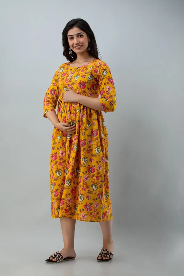 Multicolor_Cotton_Blend_Regular_Gown_For_Women