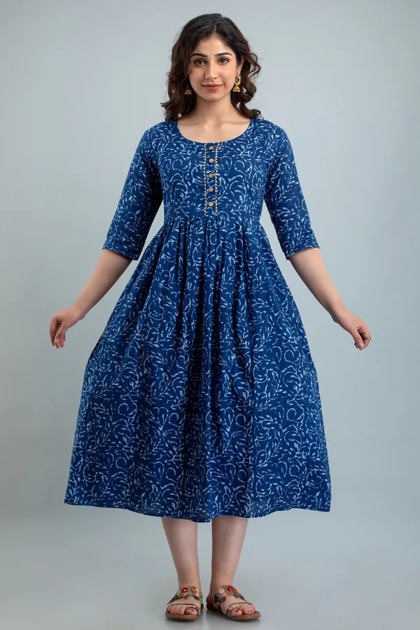 Blue_Viscose_Rayon_Regular_Gown_For_Women