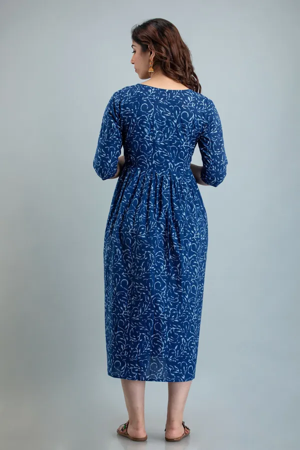 Blue_Viscose_Rayon_Regular_Gown_For_Women