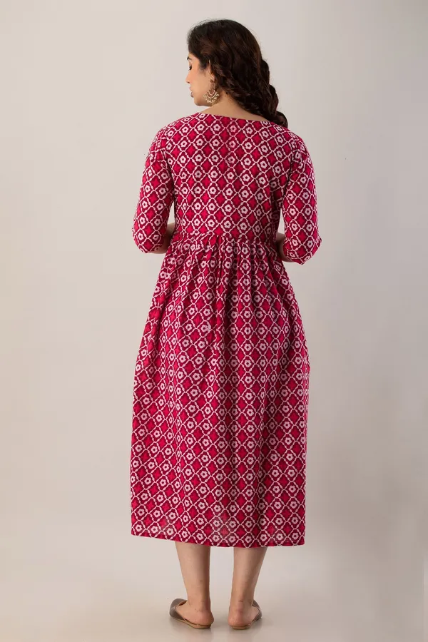 Maroon_Cotton_Blend_Printed_Regular_Kurta_For_Women