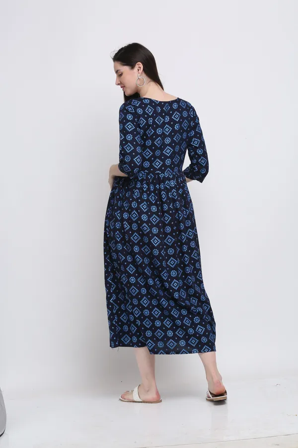 Dark_Blue_Viscose_Rayon_Printed_Regular_Kurta_For_Women