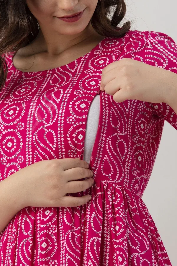 Pink_Cotton_Blend_Printed_Regular_Kurta_For_Women