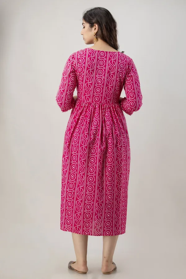 Pink_Cotton_Blend_Printed_Regular_Kurta_For_Women