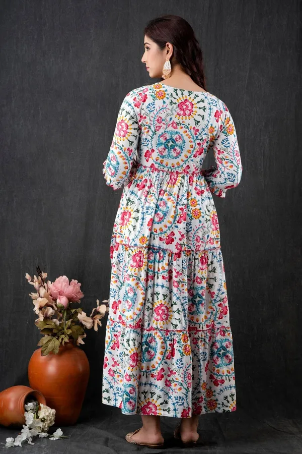 White_Cotton_Blend_Printed_Regular_Kurta_For_Women