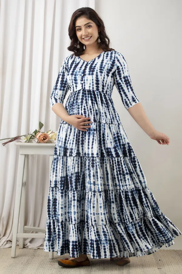 Blue_Cotton_Rayon_Regular_Gown_For_Women