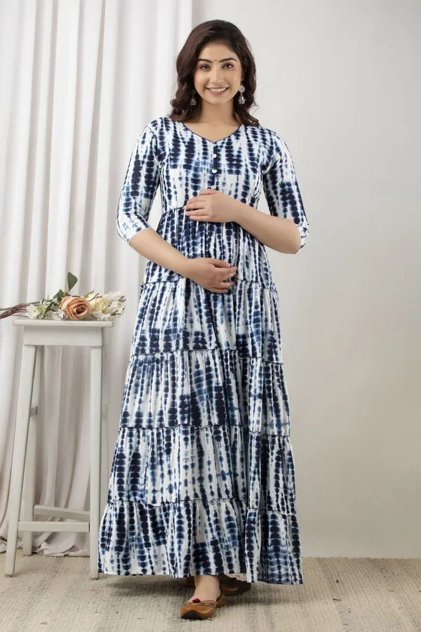 Blue_Cotton_Rayon_Regular_Gown_For_Women