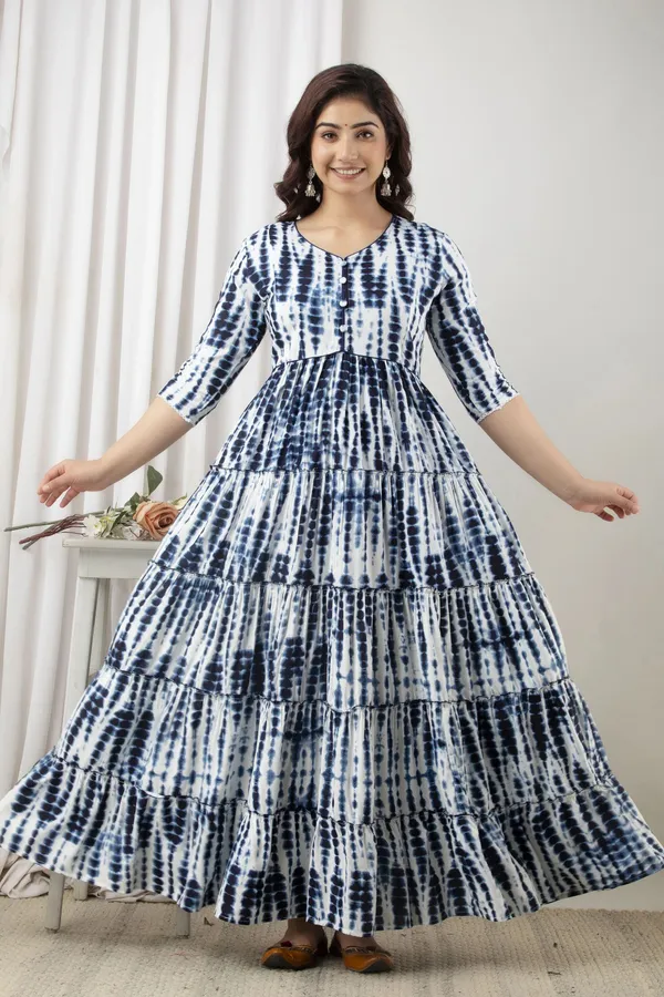 Blue_Cotton_Rayon_Regular_Gown_For_Women