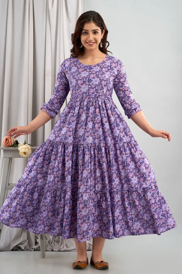 Purple_Cotton_Blend_Floral_Print_Regular_Kurta_For_Women