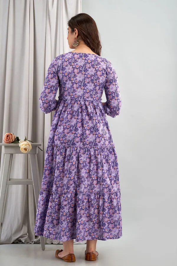 Purple_Cotton_Blend_Floral_Print_Regular_Kurta_For_Women